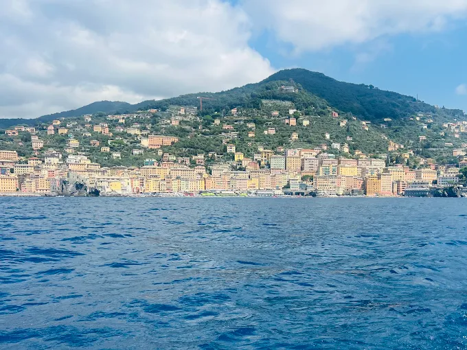 Ligurian waterfront on the route from Santa Margherita Ligure
