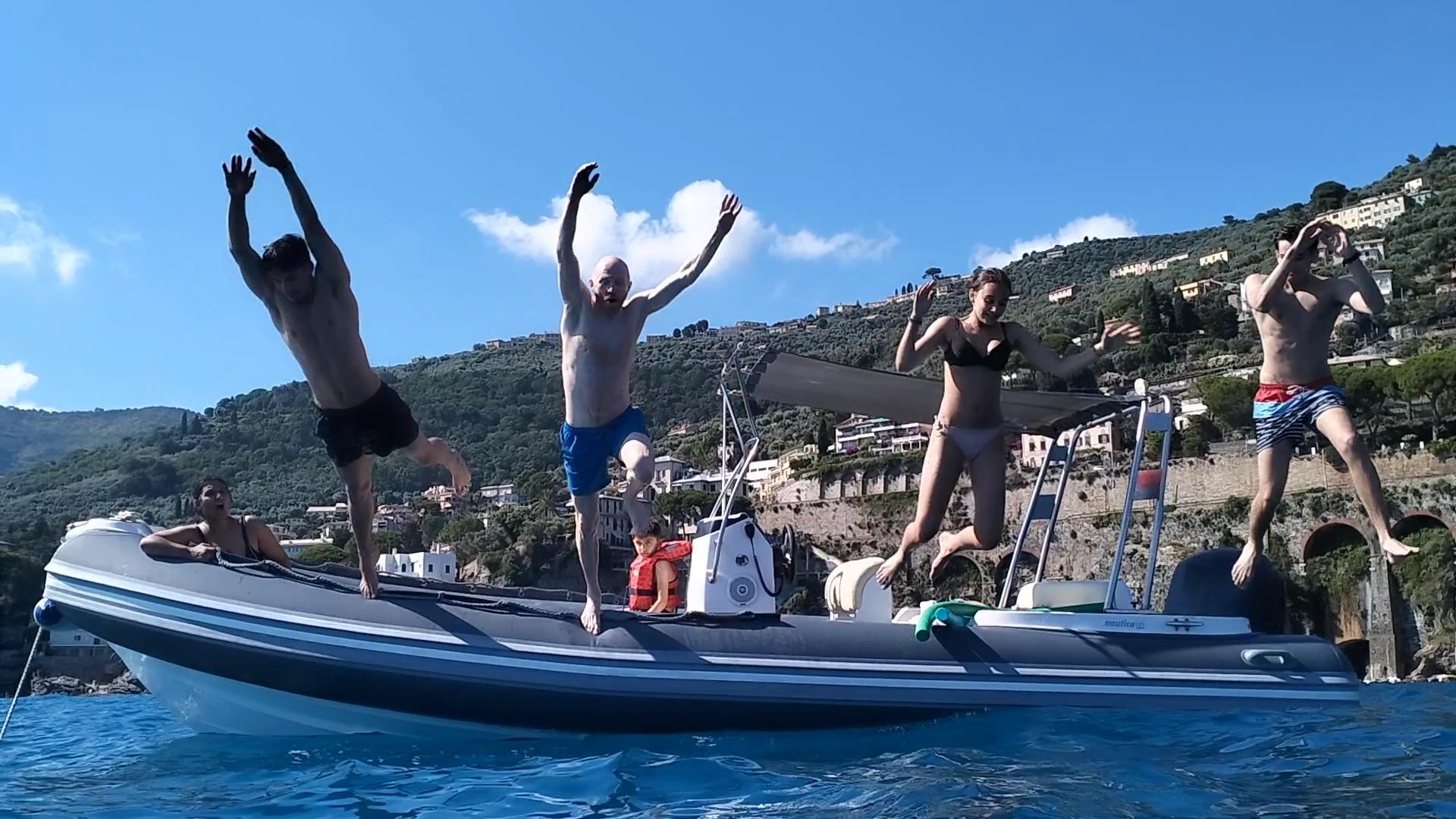 Private boat charter along the coast