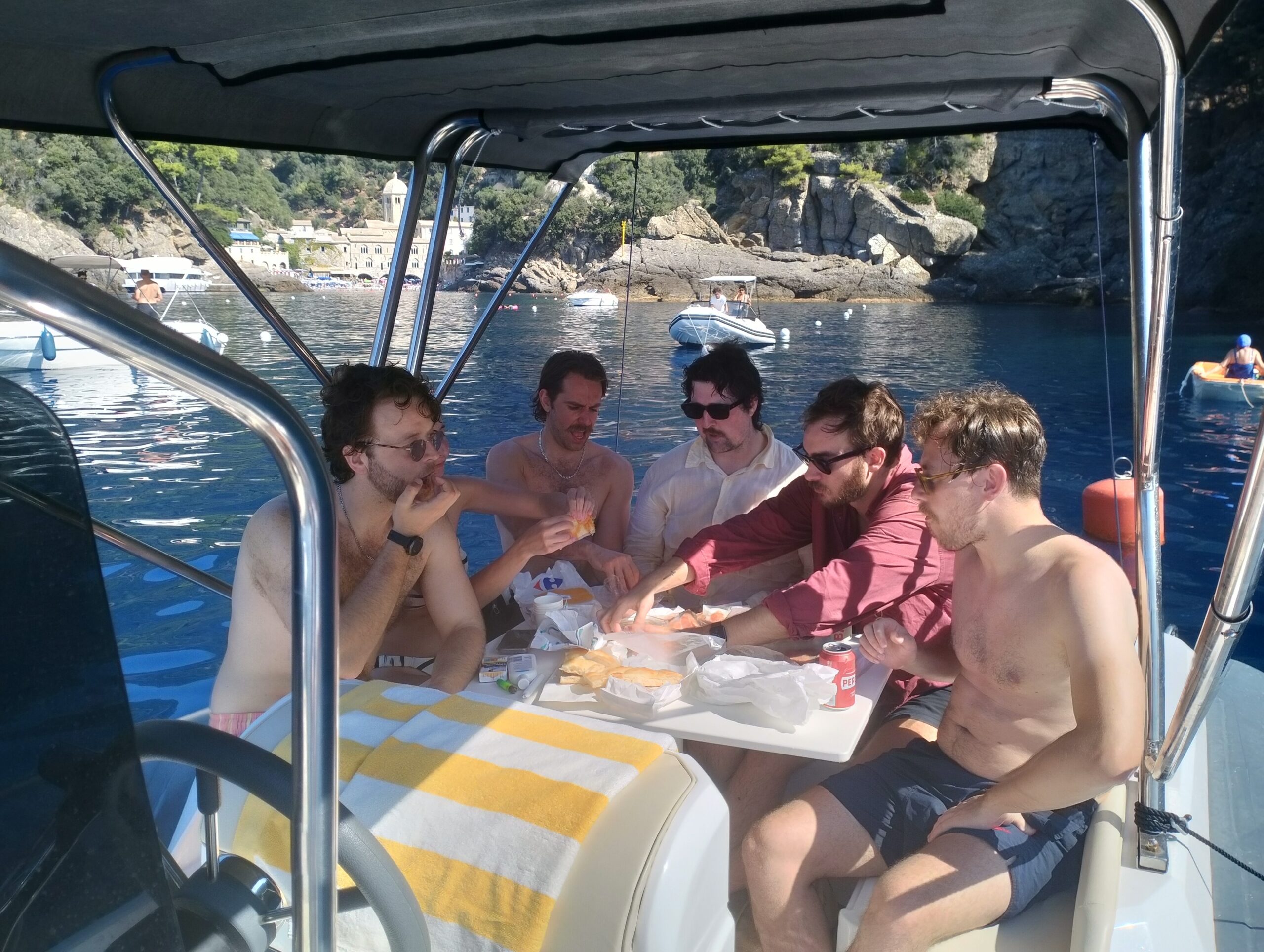 Private charter guests on deck