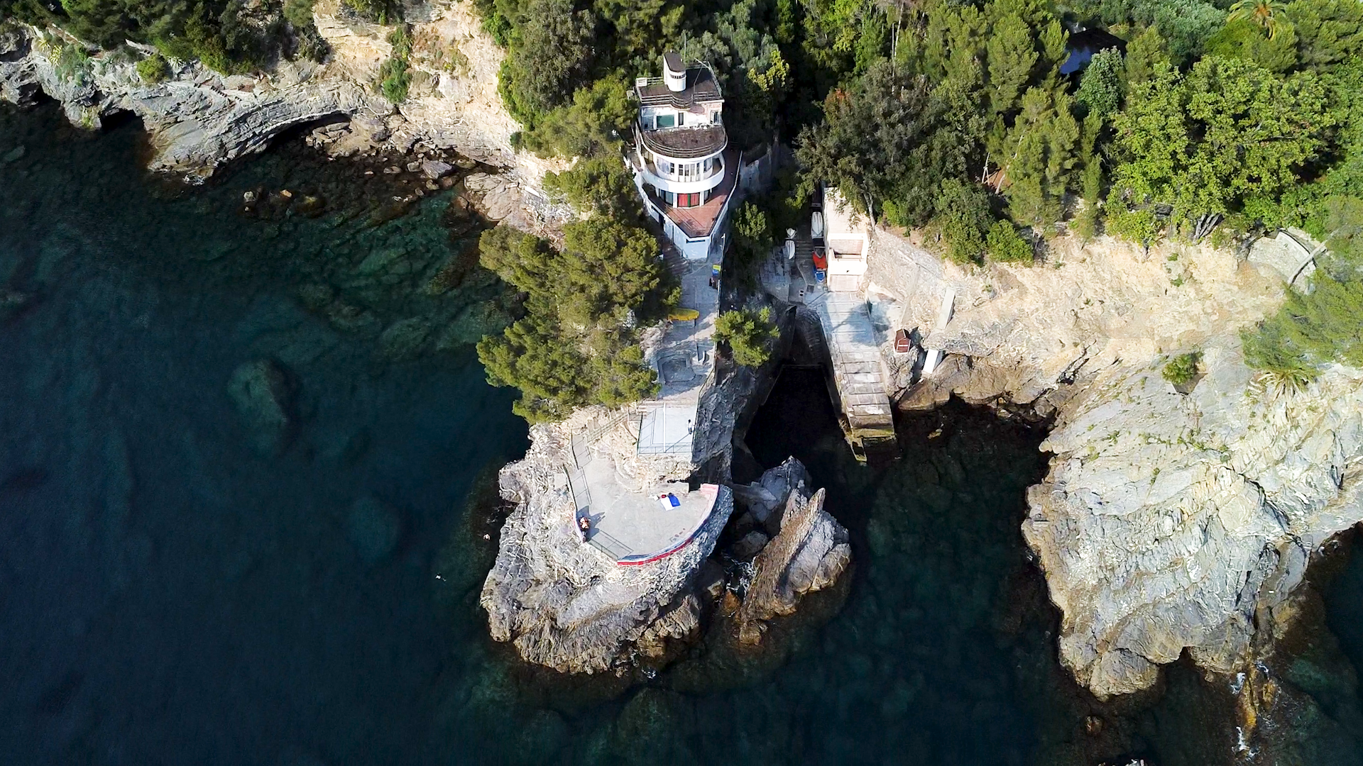Boat excursion along the Ligurian coast
